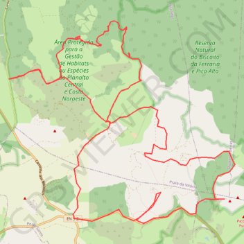 Itinéraire PRC06 TER - Rocha do Chambre, distance, dénivelé, altitude, carte, profil, trace GPS