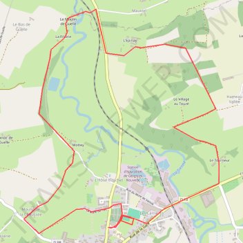 Itinéraire parcours 8 km, distance, dénivelé, altitude, carte, profil, trace GPS