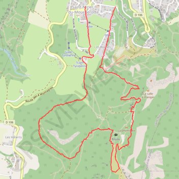 Itinéraire Vallon des Forges du Moucherotte - Saint-Nizier-du-Moucherotte, distance, dénivelé, altitude, carte, profil, trace GPS