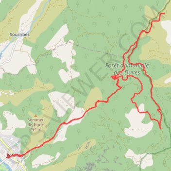 Itinéraire N°21 Volonne, distance, dénivelé, altitude, carte, profil, trace GPS