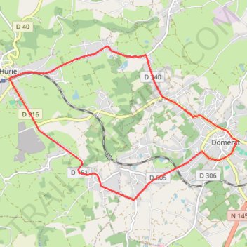 Itinéraire Tracé, distance, dénivelé, altitude, carte, profil, trace GPS