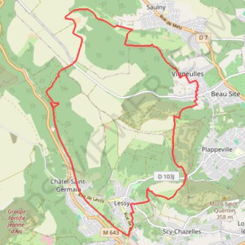 Itinéraire Le Mont Saint-Quentin - La grande boucle, distance, dénivelé, altitude, carte, profil, trace GPS
