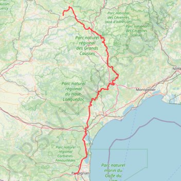 Itinéraire Pays D'oc Etape 3 retour, distance, dénivelé, altitude, carte, profil, trace GPS