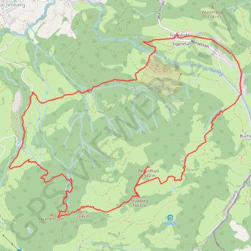 Itinéraire bergfextour_fuchsbuehl--studberg--ochs--eigenthal, distance, dénivelé, altitude, carte, profil, trace GPS