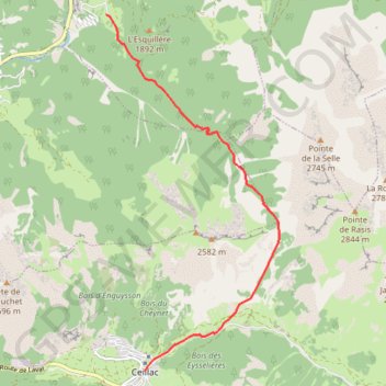 Itinéraire Monbardon, distance, dénivelé, altitude, carte, profil, trace GPS