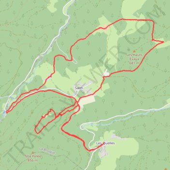 Itinéraire Salm, distance, dénivelé, altitude, carte, profil, trace GPS