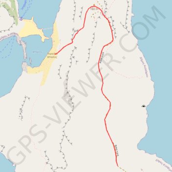 Itinéraire Lagon de Balos, distance, dénivelé, altitude, carte, profil, trace GPS