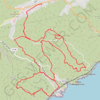 Itinéraire Le Rove, distance, dénivelé, altitude, carte, profil, trace GPS