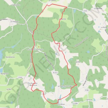 Itinéraire Pays des Feuillardiers, distance, dénivelé, altitude, carte, profil, trace GPS