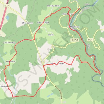 Itinéraire Lémovices ou Arvernes - Gare de Savennes - Pays de Haute Corrèze, distance, dénivelé, altitude, carte, profil, trace GPS