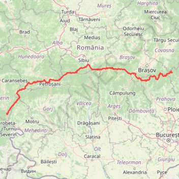 Itinéraire TransCarpates, distance, dénivelé, altitude, carte, profil, trace GPS