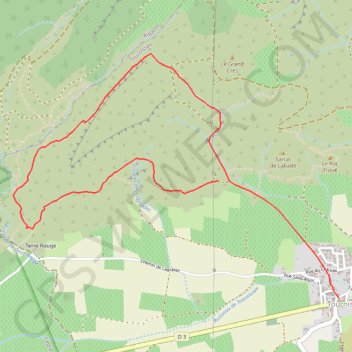 Itinéraire Tournissan-6,6km, distance, dénivelé, altitude, carte, profil, trace GPS
