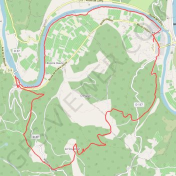 Itinéraire Rando occitane - Luzech-Albas, distance, dénivelé, altitude, carte, profil, trace GPS