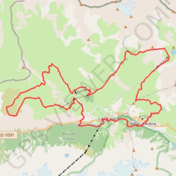 Itinéraire Tour septentrional de La Grave, distance, dénivelé, altitude, carte, profil, trace GPS