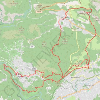 Itinéraire new, distance, dénivelé, altitude, carte, profil, trace GPS