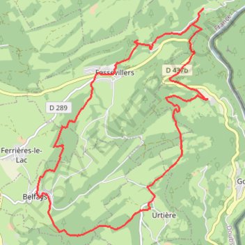 Itinéraire Fessevillers-18466309, distance, dénivelé, altitude, carte, profil, trace GPS