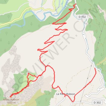 Itinéraire Petit Robion-Castellane, distance, dénivelé, altitude, carte, profil, trace GPS