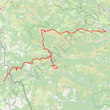 Itinéraire Montpezat - La Bastide Puylaurent, distance, dénivelé, altitude, carte, profil, trace GPS