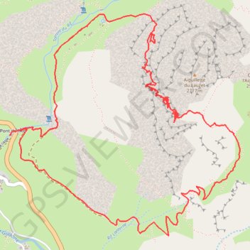 Itinéraire Via Ferrata de l'aiguillette du Lauzet, distance, dénivelé, altitude, carte, profil, trace GPS