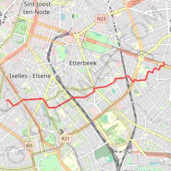 Itinéraire Yoga Room to Sopra Banking Software, distance, dénivelé, altitude, carte, profil, trace GPS