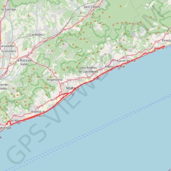 Itinéraire BIKE IRONMAN Barcelona 22, distance, dénivelé, altitude, carte, profil, trace GPS