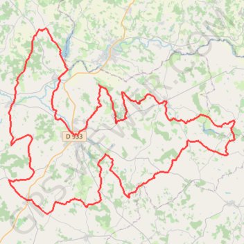Itinéraire Circuit du Duc de Lauzun, distance, dénivelé, altitude, carte, profil, trace GPS