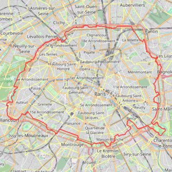 Itinéraire GR®75 Tour de Paris (2023©gr-infos.com), distance, dénivelé, altitude, carte, profil, trace GPS