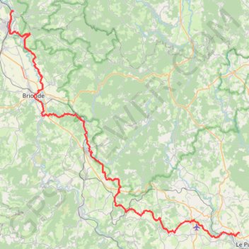 Itinéraire GR300 De Jumeaux (Puy-de-Dôme) à Polignac (Haute-Loire), distance, dénivelé, altitude, carte, profil, trace GPS