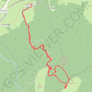 Itinéraire Le Chalet d'Outannaz et ses crêtes, distance, dénivelé, altitude, carte, profil, trace GPS