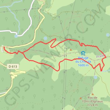Itinéraire La Cabanette, distance, dénivelé, altitude, carte, profil, trace GPS