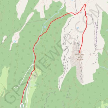 Itinéraire Grand Som, distance, dénivelé, altitude, carte, profil, trace GPS