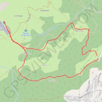 Itinéraire Chalet de Mayères, distance, dénivelé, altitude, carte, profil, trace GPS