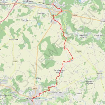 Itinéraire La Butte de Doue, distance, dénivelé, altitude, carte, profil, trace GPS