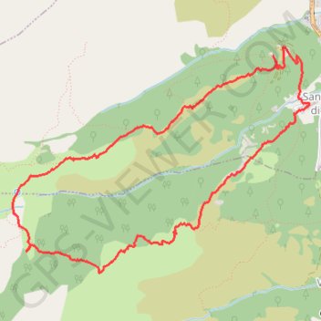 Itinéraire Saint Eliseo, distance, dénivelé, altitude, carte, profil, trace GPS