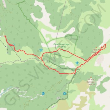 Itinéraire Plaine de la Queyrie depuis Plateau de Beure, distance, dénivelé, altitude, carte, profil, trace GPS