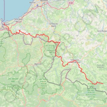 Itinéraire NewTrack, distance, dénivelé, altitude, carte, profil, trace GPS