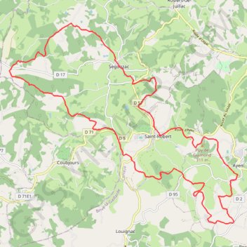 Itinéraire rando plateau correzien 2017, distance, dénivelé, altitude, carte, profil, trace GPS