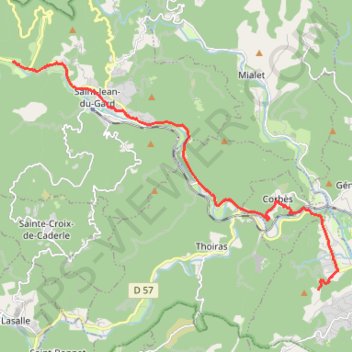 Itinéraire Brouter_shortest_0, distance, dénivelé, altitude, carte, profil, trace GPS