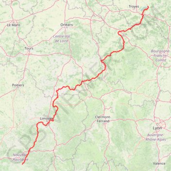 Itinéraire parcours_1199976 (1), distance, dénivelé, altitude, carte, profil, trace GPS