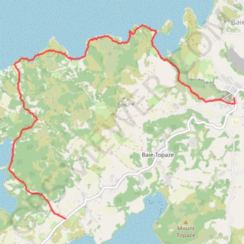 Itinéraire Randonnée en bord de mer - Ile Rodrigues, distance, dénivelé, altitude, carte, profil, trace GPS