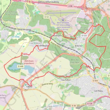 Itinéraire Les rigoles de Saclay et la forêt de Verrières, distance, dénivelé, altitude, carte, profil, trace GPS