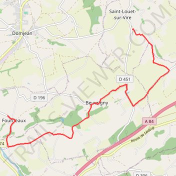 Itinéraire ES 2-4 Saint Louet sur vire, distance, dénivelé, altitude, carte, profil, trace GPS