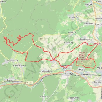 Itinéraire Les Grandes Manoeuvres, distance, dénivelé, altitude, carte, profil, trace GPS