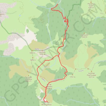 Itinéraire Le Saigues et le Bareilles, distance, dénivelé, altitude, carte, profil, trace GPS