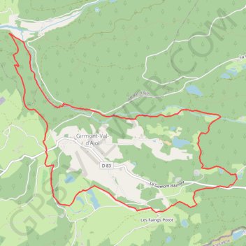 Itinéraire trace, distance, dénivelé, altitude, carte, profil, trace GPS
