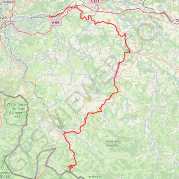 Itinéraire [Itinéraire] La Scandibérique au Pays basque, distance, dénivelé, altitude, carte, profil, trace GPS