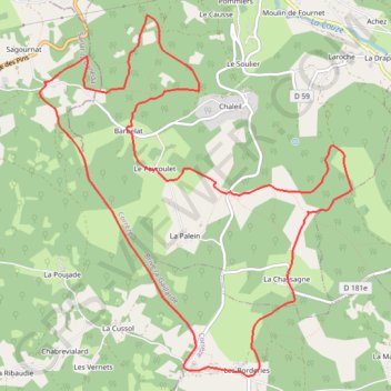 Itinéraire Chavagnac le lac rouge, distance, dénivelé, altitude, carte, profil, trace GPS