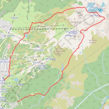 Itinéraire Tour des lacs de Chamrousse, distance, dénivelé, altitude, carte, profil, trace GPS