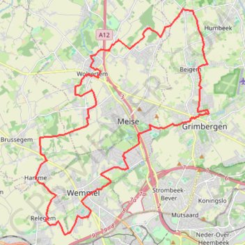 Itinéraire Parken en tuinenroute, distance, dénivelé, altitude, carte, profil, trace GPS