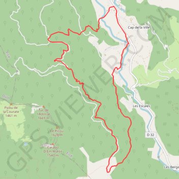 Itinéraire Les Estives d'Ercé, distance, dénivelé, altitude, carte, profil, trace GPS